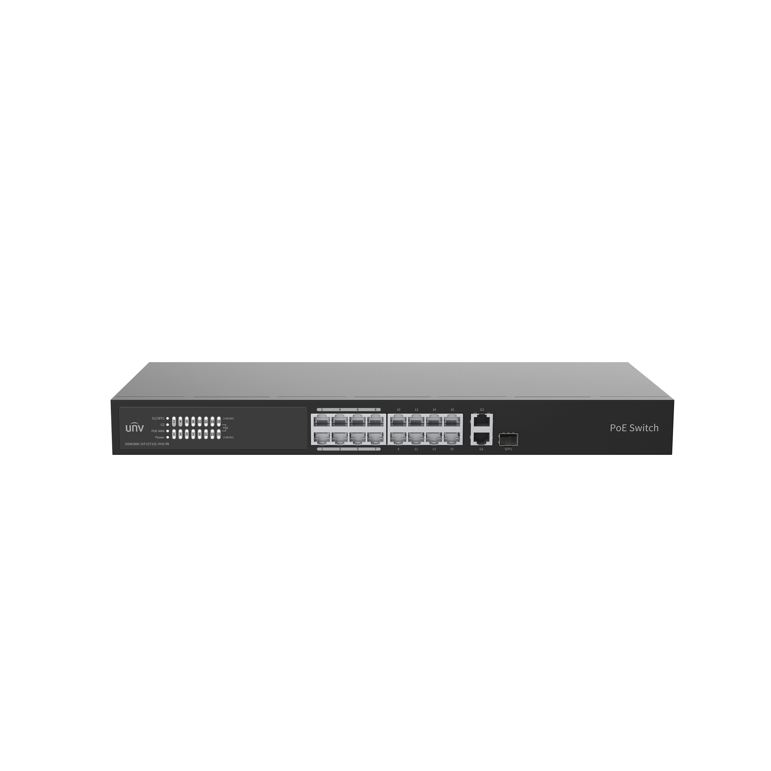 UNV POE SWITCH NSW3000-16T1GT1GC -POE-IN (Cloud Managed)