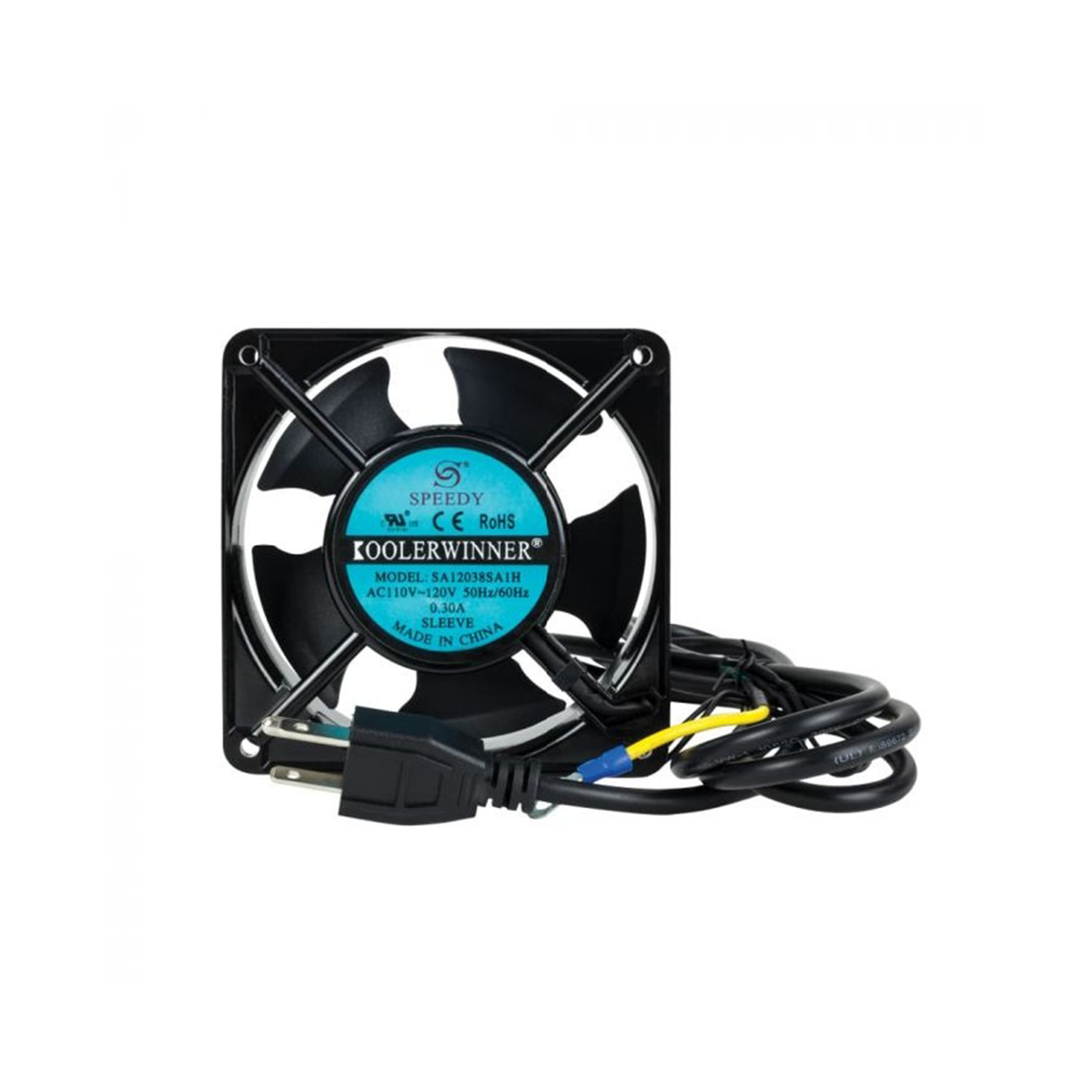 RackPro FAN Wall Rack Cooling Fan with cable+Euro plug