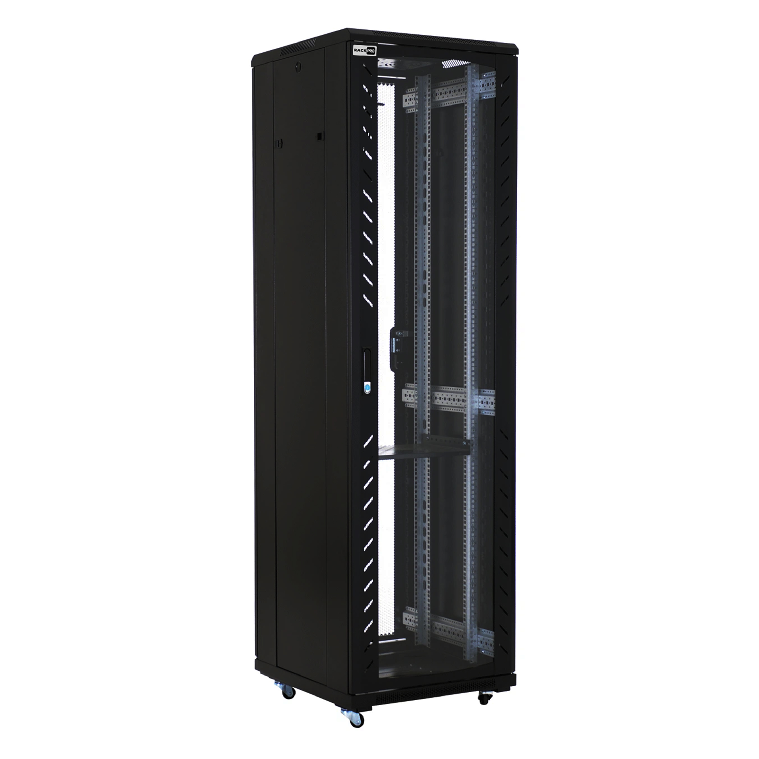 RackPro RP6842 Floor standing rack 42U 600*800*2054mm,4 fans+1 shelf