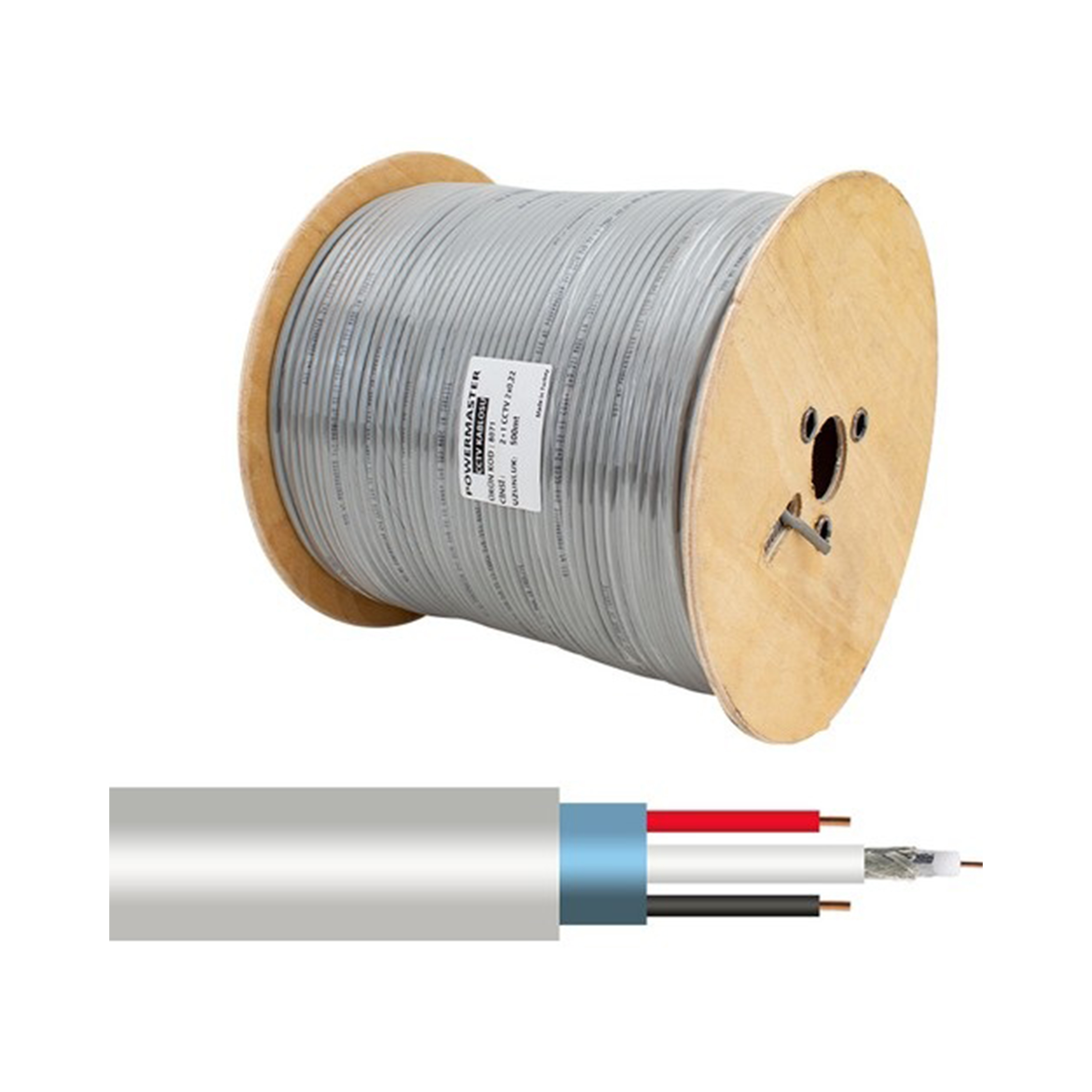 Kabel Wismann 2+1 CCTV CCA 0.5mm