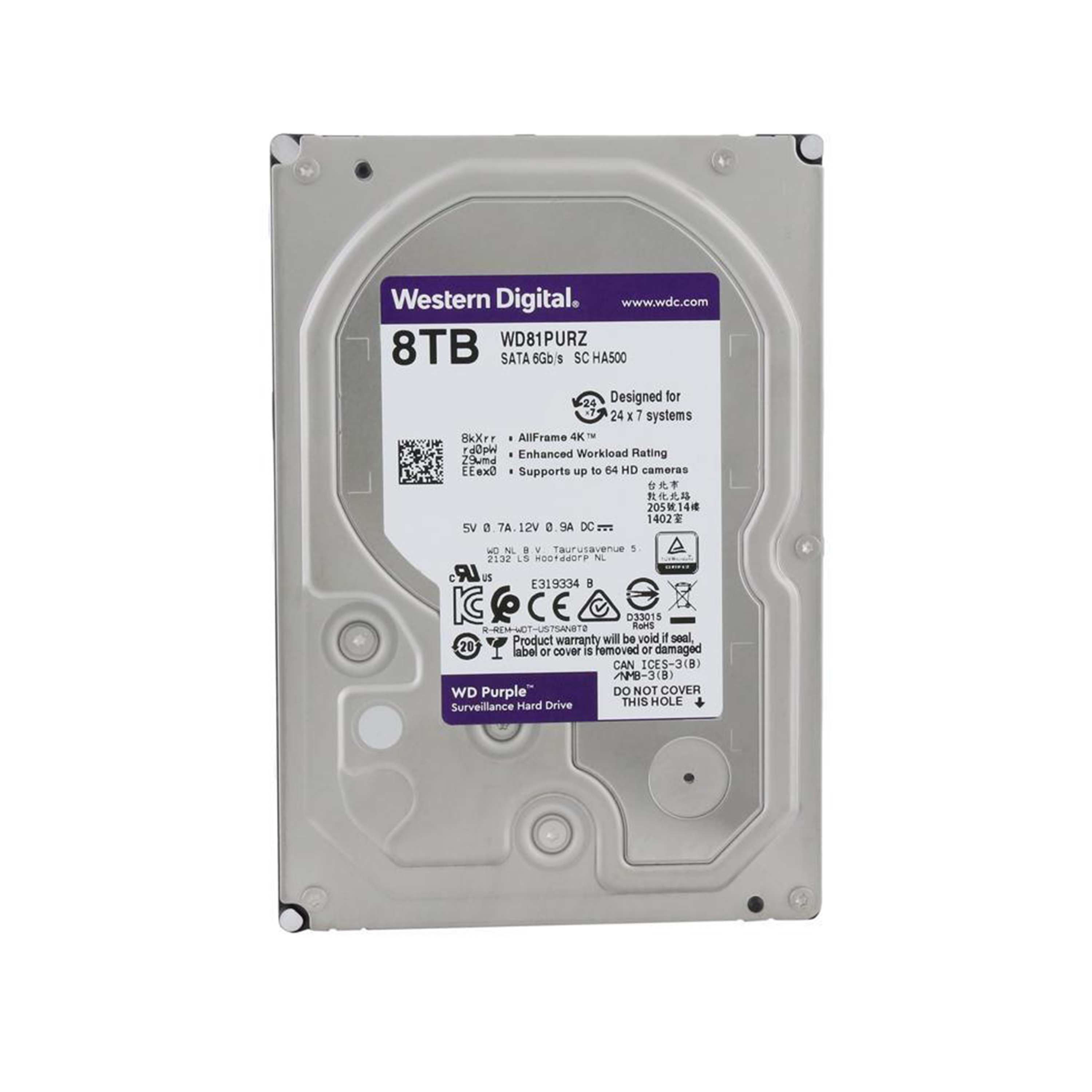 WD PURPLE 8TB 24/7 (WD84PURZ)